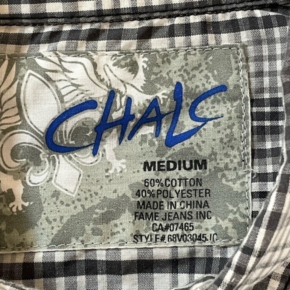Chalc Button Up Shirt Medium - Picture 7 of 7